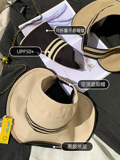 Original Vinyl Anti-UV Women's Sun Hat Face Covering Versatile Foldable Sun Hat Fisherman Hat Summer