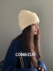 High-End Pure Wool Hat for Women, New Winter Style, Ear-Protecting Cold Hat, Knitted Wool, Warm and Thickened, Face-Slimming Turban Hat