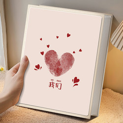 Couple 6inch Photo Album Loose-Leaf Large-Capacity Family Photo Album Commemorative Album 3inch 45inch Polaroid Photo Storage Book