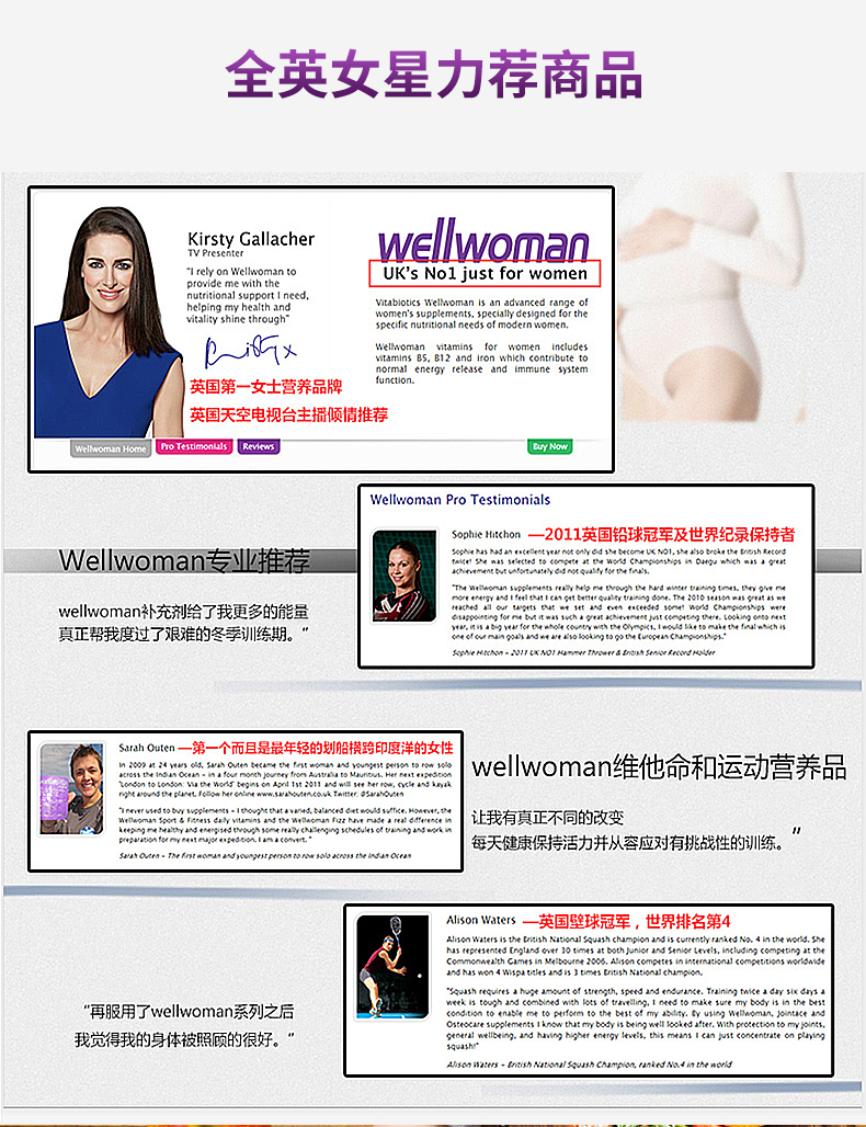 【两件49元】wellwoman女性复合维生素B族