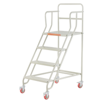 Movable platform ladder warehouse tally climbing car wheeled injection molding machine feeding ladder supermarket shelf ladder stool