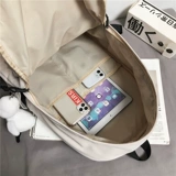 Вместительный и большой мужской ноутбук, японская сумка через плечо для отдыха, школьный рюкзак для школьников, простой и элегантный дизайн, для средней школы, подходит для подростков