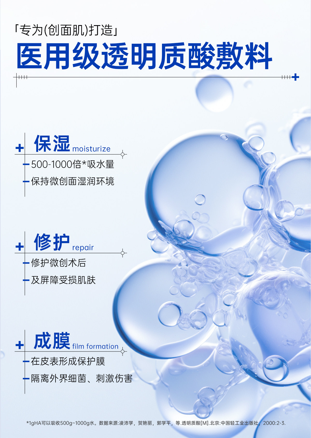【香港直邮】 斐思妮 医用透明质酸敷料 28ml×5片 Ⅱ类医疗器械 激光术后修护 炎症痤疮 痘印疤痕 敏感肌适用 无外盒