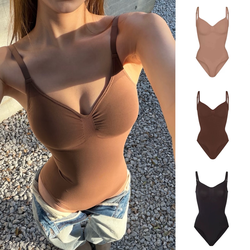 Pf05·Skims Hourglass Waist Shapewear for Women, Waist-Slimming and Slimming Sports Bodysuit, Body Shaping and Beautifying Hot Girl Camisole