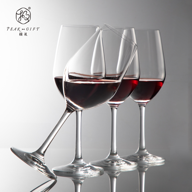 极礼红酒杯家用套装6只欧式创意个性葡萄酒对杯2个高脚水晶杯酒具