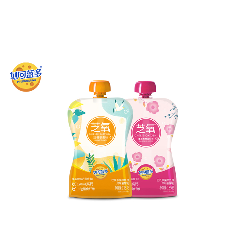 McCo Blue polyxy oxygen yogurt high calcium children yogurt * 12 bags flavor fermented dairy temperature