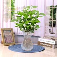 10-12 цветков жасмина + ваза с гиацинтом [поставляется с бутонами]