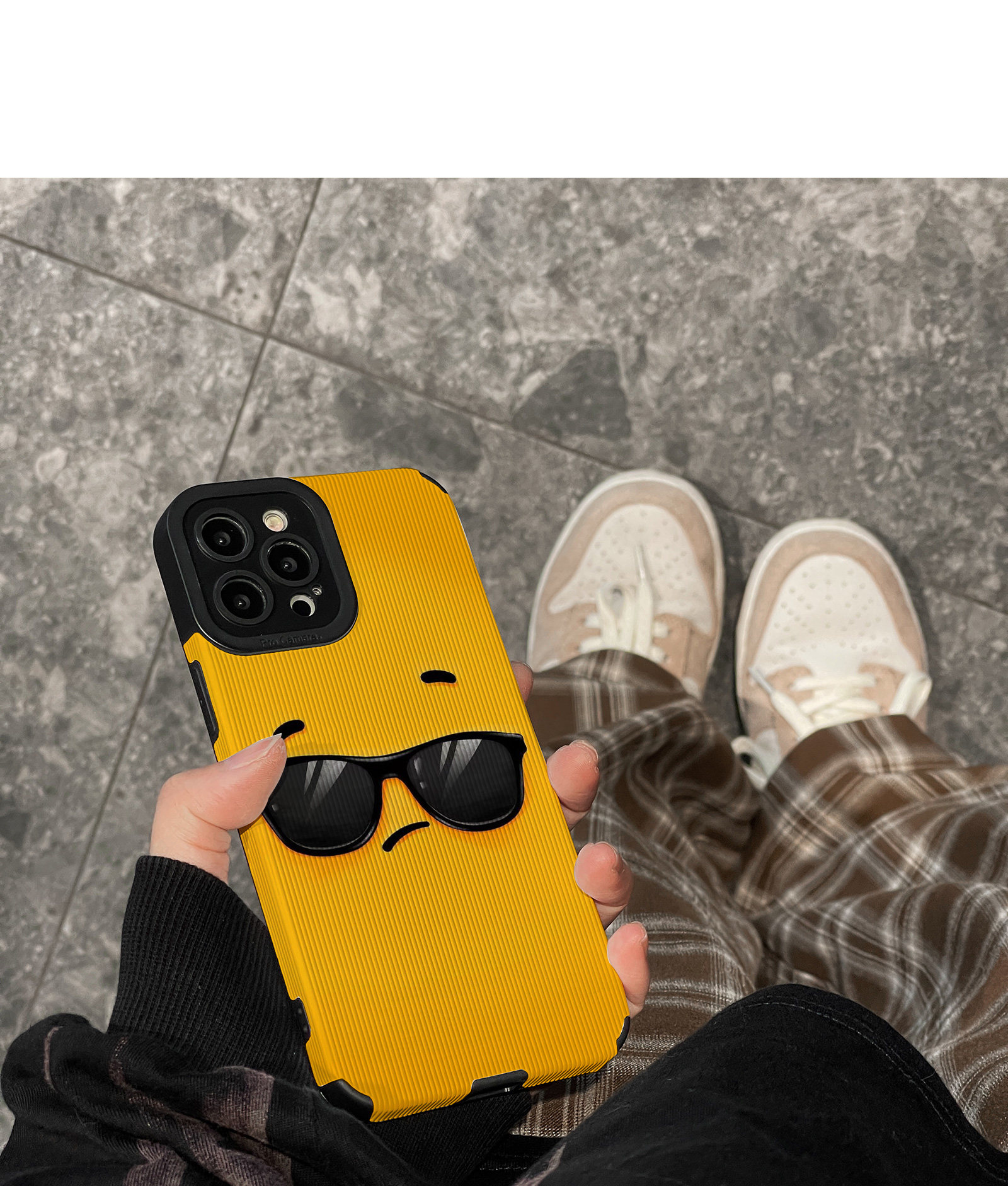 Chubanzhe Leather Phone Case For Iphone With Cool Expression Design_voghion.com