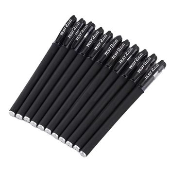 Frosted Gel Pen for Exams, Student Use, 0.5mm Carbon Black Water-Based Signature Pen, Ballpoint Pen, Red Pen, Full Needle Tip, Bullet Tip, Stationery, Frosted Pen, Office Business