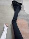 Black horseshoe jeans for women 2025 new autumn small high-waist slim slim floor-length slightly flared pants