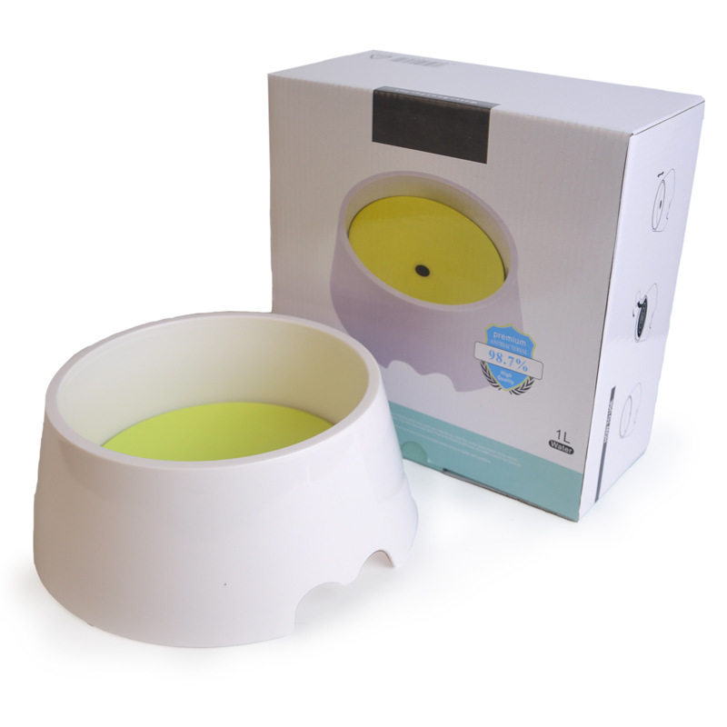 Second generation not wet beard bowl Pet Cat Dog Splash Water Bowl without wet Mouth Drink Pet Pet Supplies