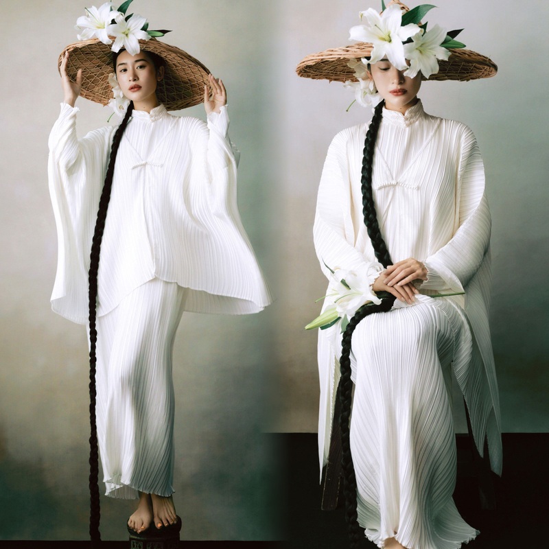Photo Studio New Spring Collection, New Chinese Style, Retro, High-End, Zen, Cool Style, Portrait, Atmospheric, Artistic Photography Clothing
