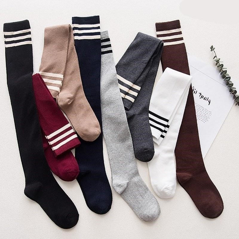 Middle school uniform socks women socks over the knee wearing skirt with boots socks summer stockings in the socks Korean version of the versatile