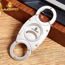 LUXFO Langyou Portable Cigar Cutter Eight Stainless Steel Sharp Cigar Cutter Mens Gift Gift Box