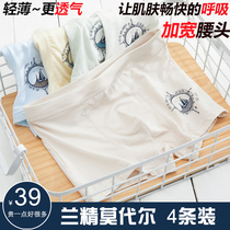 Teen Four-corner Underpants Junior High School High School Students Summer Thin models Modale Big Boy Boys Fat-up Pine Corner Shorts