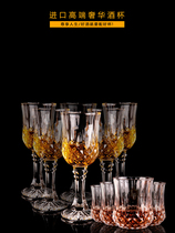 German High-end Red Wine Glass Suit Crystal Glass Diamond Whisky High Foot Cup Foreign Wine Glass Wine Glass