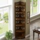 German Light Luxury Storage Rack Bookshelf Living Room Corner Cabinet Wall Corner Cabinet Dining Room Cabinet Sofa Triangle Cabinet Side Cabinet Tea Cabinet