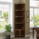 German Light Luxury Storage Rack Bookshelf Living Room Corner Cabinet Wall Corner Cabinet Dining Room Cabinet Sofa Triangle Cabinet Side Cabinet Tea Cabinet