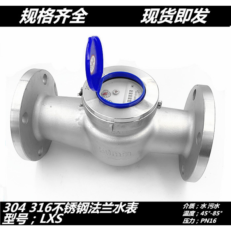 304 stainless steel water meter Stainless steel rotor flange water meter Detachable water meter 50 65 80 100