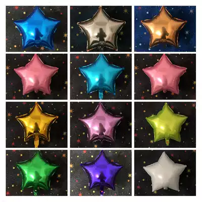 Good fruit 10 inch birthday party five-pointed star wedding room decoration supplies love heart-shaped aluminum film balloon celebration aluminum foil
