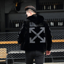 Minke Fur Coat Mens Mink Seals Fashion Personality Ferret Mink Fur Fur Coats Mante Leather Repairs Atmospheric Brief