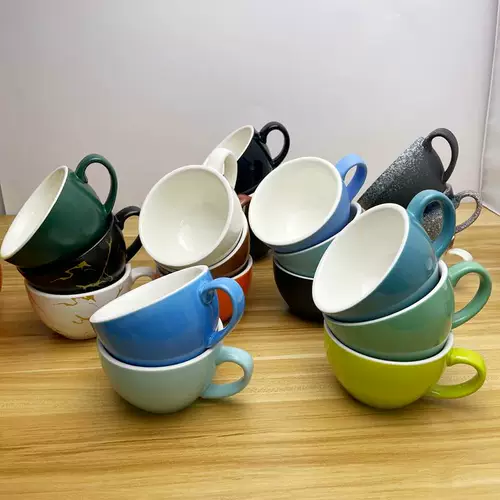 Яичная латте кофейная чашка 300 мл европейская керамическая утолщенная американская капучино профессиональная латте -кофейная чашка