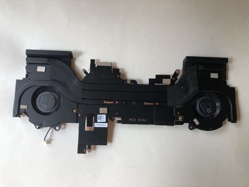 Dell G15 5530 Rpl 115W Rtx4060 Rk9Yp 12V Fan Radiator