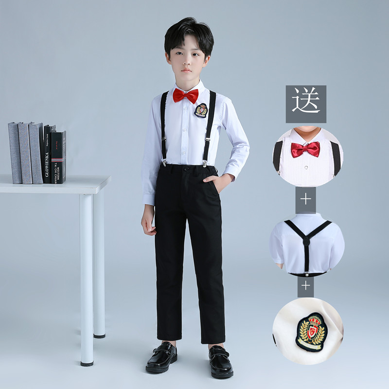  120+Red bow tie, trousers, long sleeve  