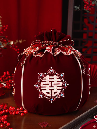 The Bride's Full Set of Dowry Items, Red Wrapping Cloth, a Pair of Wedding Dowry Items, a Complete Set of Wedding Supplies