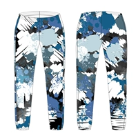 Синие и белые рыбацкие штаны