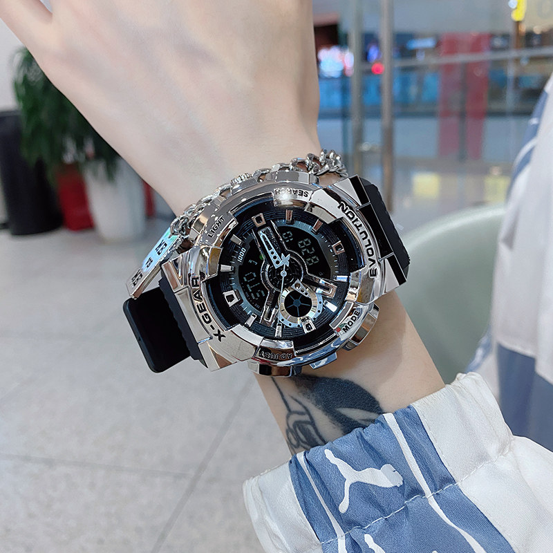 Wang Yibo's same small steel gun watch men sports mechanical unicorn electronic watch trend students junior high school