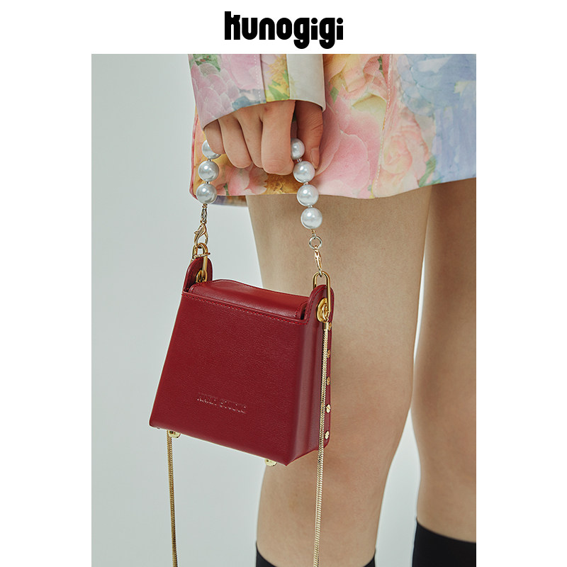 KUNOGIGI Guryan Gigi Mini Little Tobacco Box Package Female Niche New Carry-on Satchel Satchel 100 Hitch