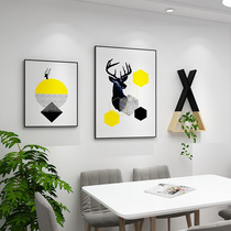 Nordic modern minimalist dining room decoration painting Dining room kitchen background wall painting dining table mural living room abstract painting