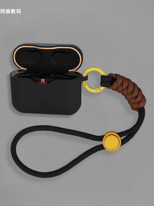 Suitable for Sony Wf1000Xm3 Protective Case, Silicone Wireless Wf Bluetooth Earphone Case, 1000 Charging Box, Xm3 Protective Case, Sony Noise-Canceling Earbuds, Anti-Drop Lanyard, Storage Bag, Matte Soft Shell, Couple