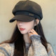 Mqvq Beret for Women, Autumn 2026 New Style, British Style, Makes Face Look Smaller, Korean Style Octagonal Hat, Artistic Painter Hat