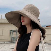Hat sunscreen woman sunscreen Anti-UV Summer thin Han version sun hat large hat peak Spring and autumn fishermans hat