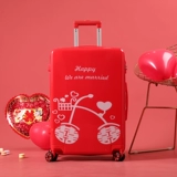 Чемодан, красная коробка для невесты для путешествий