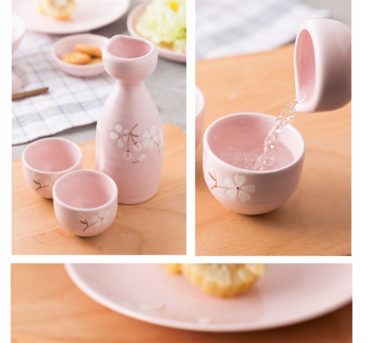 Yuquan "sakura" Japanese suits for the dishes chopsticks household ceramics tableware 0 combination the rice bowls