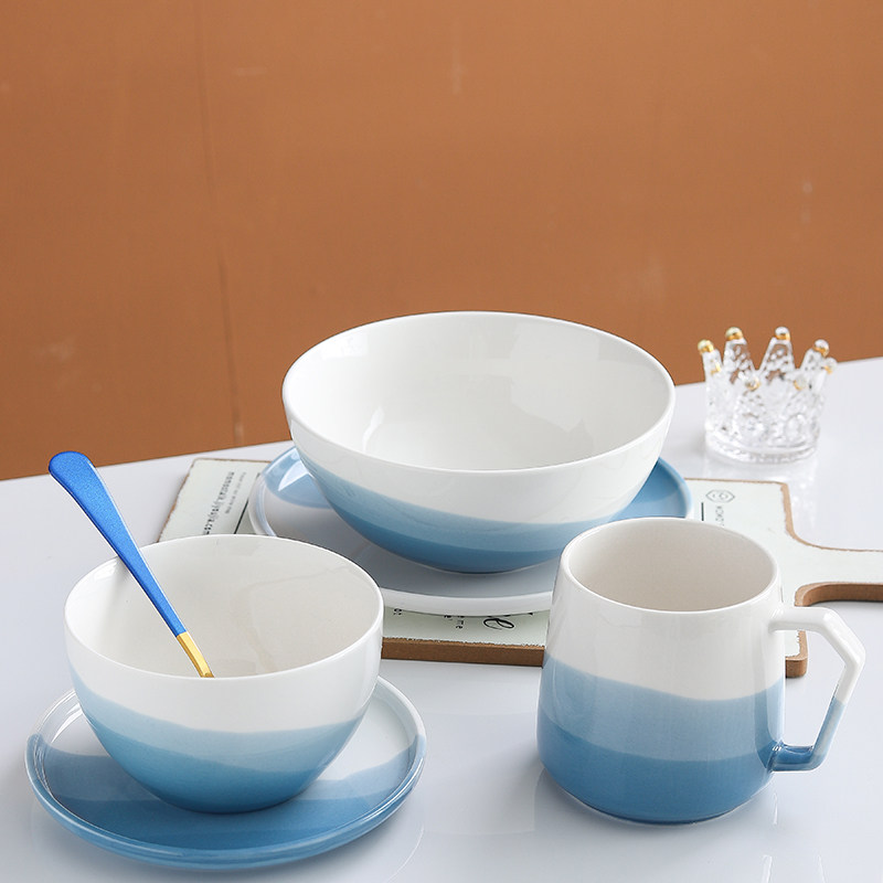 single can ju tao zu household ceramic plates underglaze color one food dedicated bowls and chopsticks instead couple pair dishes