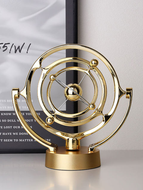 Light Luxury Ornaments, Simple Modern Creative Perpetual Motion Decorative Ornaments, High-End Accessories for Living Room, Office Desk