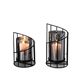Light Luxury Ornaments, Simple and Modern European-Style Black Iron Candle Holder, Romantic Atmosphere in the Restaurant, Candlelight Dinner Decoration