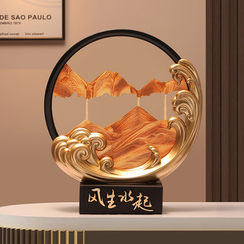 Light Luxury Ornaments, Flowing Sand Painting Ornaments, Housewarming Gifts, Office and Living Room Decorations, Stress-Relief Ornaments