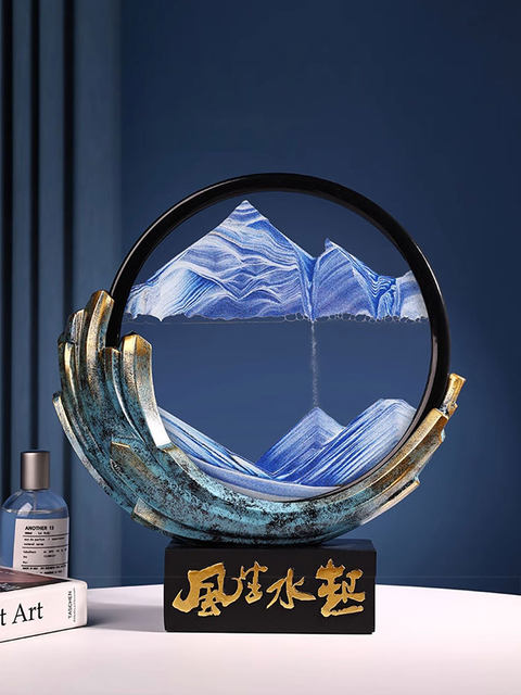 Light Luxury Ornaments, Flowing Sand Painting Hourglass Ornaments, Exquisite Home and Office Decorations, Housewarming Gifts