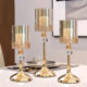 Light Luxury Ornaments, European-Style Golden Candlestick Ornaments, Home Dining Table Candle Holders, Romantic Candlelight Dinner Home Accessories