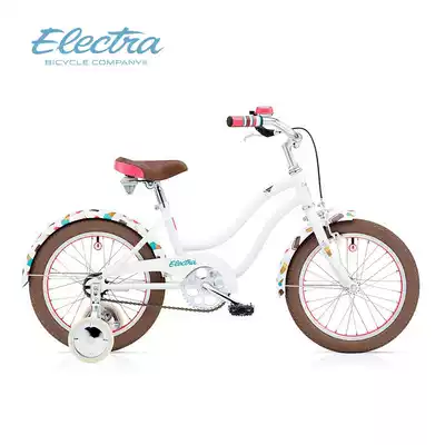 Electra children Bicycle Girl 3-8 years old girl bicycle Princess 16 inch child baby pedal car White
