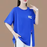 Летняя тонкая футболка с коротким рукавом для отдыха, свободный крой