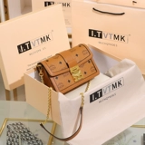 Сумка через плечо, сумка для телефона, сумка на одно плечо, цепь, из натуральной кожи