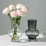 Высококачественная креативная стеклянная ваза неправильной формы, прозрачная гидропоника, цветы, стол, цветочная композиция, украшение для гостиной, нишевые украшения