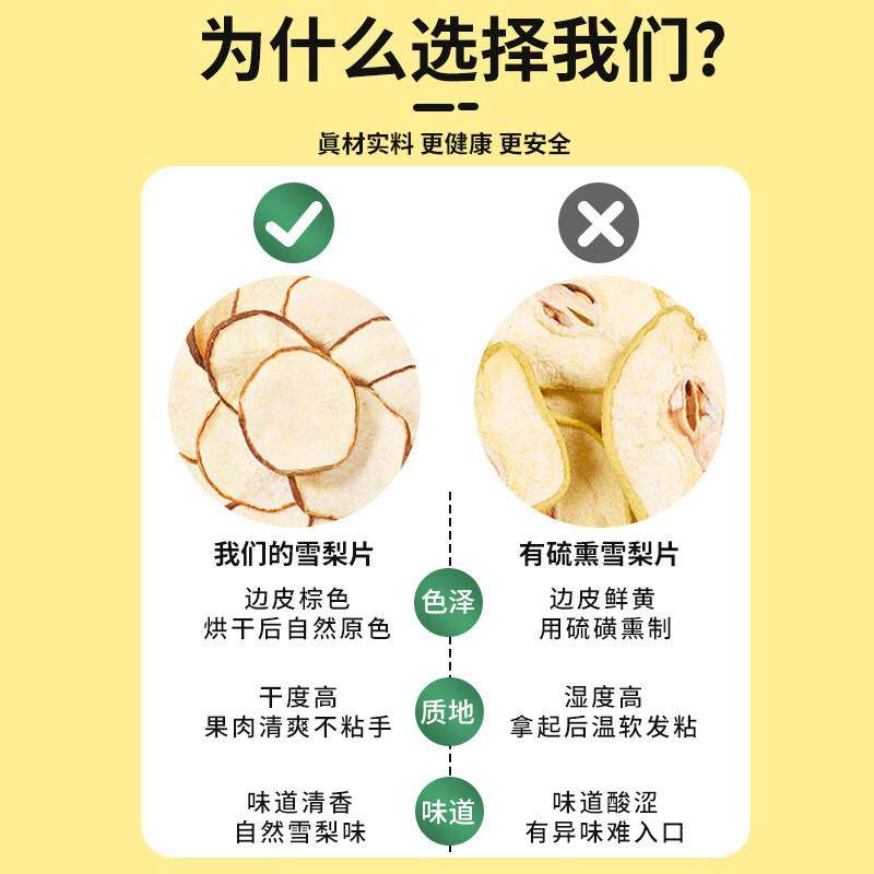 无核雪梨片特级梨干:煲汤泡水神器,秋冬润燥就靠它!🍐 -蔬果干-淘宝百科网