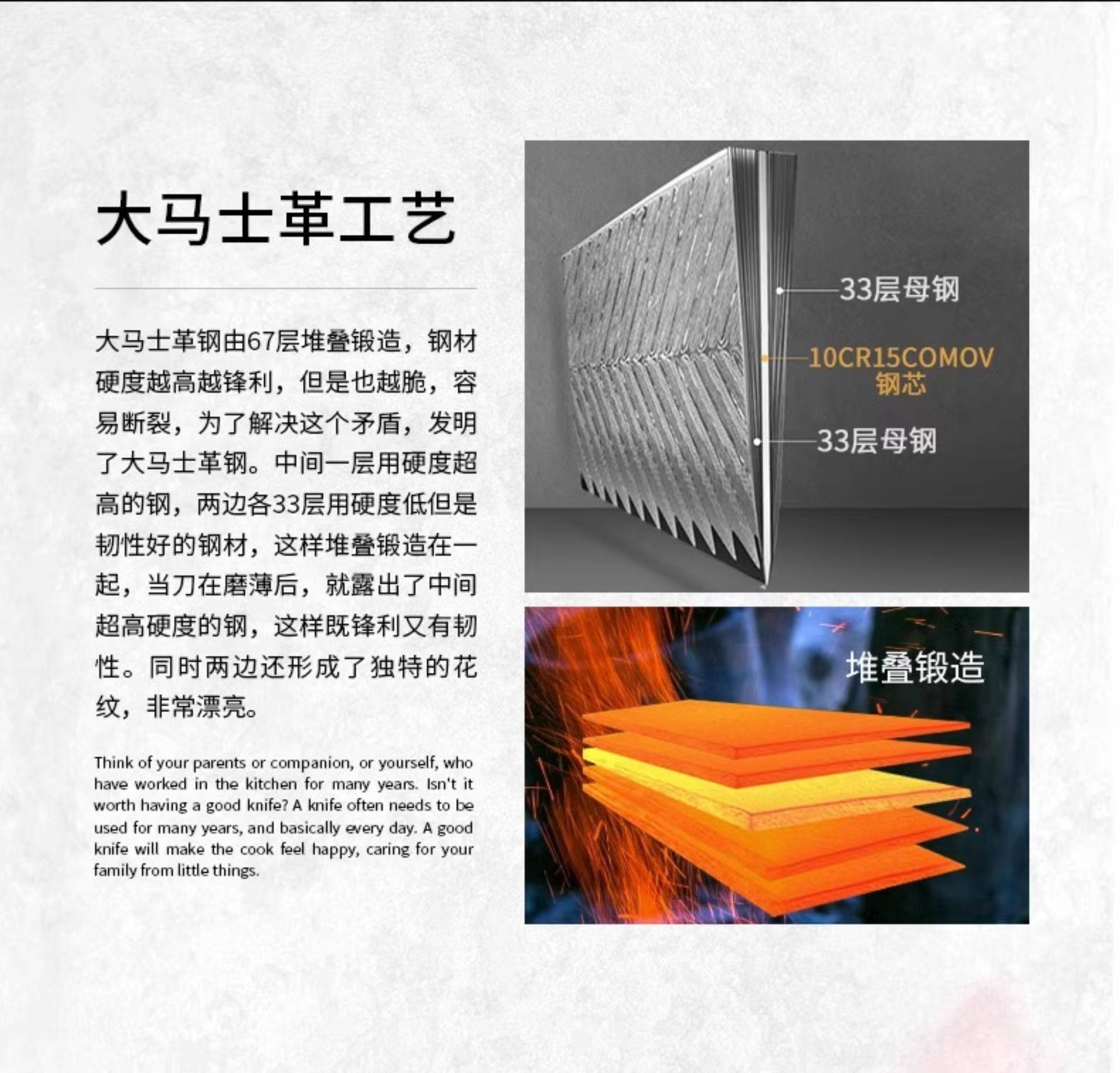 安享好物 安享A级多用刀-狂鲨大马士革三德刀  
